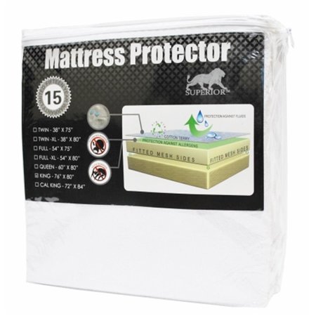 SUPERIOR Superior MATT PRO KG Superior Hypoallergenic 100% Waterproof King Premium Mattress Protector - 15 Year Warranty MATT PRO KG